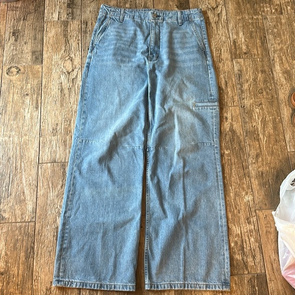 Denim Forum ARITZIA The Lou Hi-rise Jean 7 yrs blue taboo size 30 - Picture 4 of 10